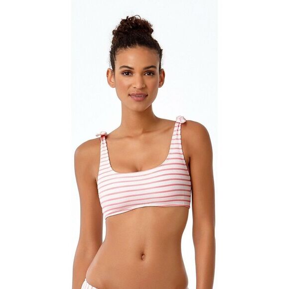 Anne Cole Studio Women's Sz XS Beach Bunny Striped Bralette Top & Skirted Bottom - Picture 2 of 10